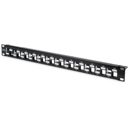 Buy DIGITUS Patchpanel 1U 24-Port - Shielded, Black - 19-inch Rack Mount in Cyprus, Nicosia, Limassol, Larnaka, Pafos