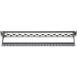 Buy DIGITUS Patchpanel 1U 24-Port - Shielded, Black - 19-inch Rack Mount in Cyprus, Nicosia, Limassol, Larnaka, Pafos
