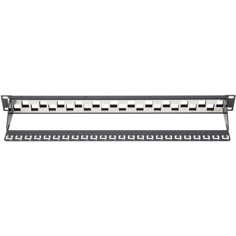 Buy DIGITUS Patchpanel 1U 24-Port - Shielded, Black - 19-inch Rack Mount in Cyprus, Nicosia, Limassol, Larnaka, Pafos