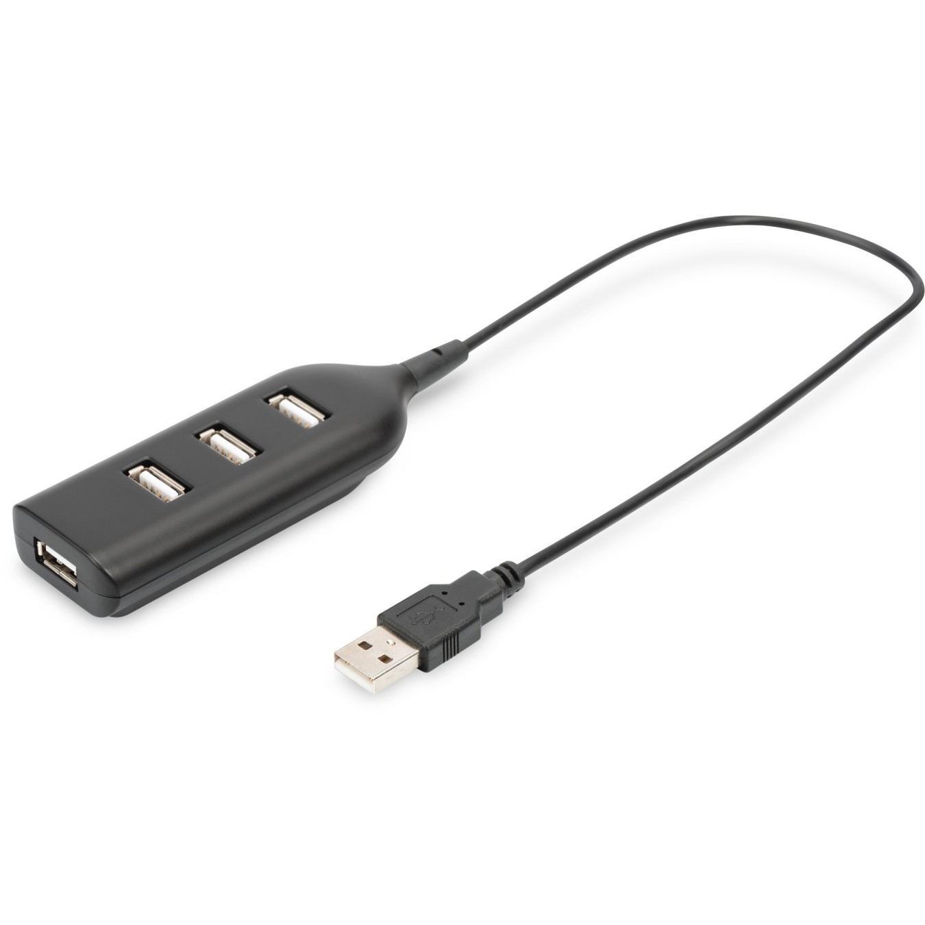 DIGITUS USB-Hub 4-Port USB 2.0 - USB-A Hub - Black, 0.3 m — Buy in Cyprus with Fast Delivery