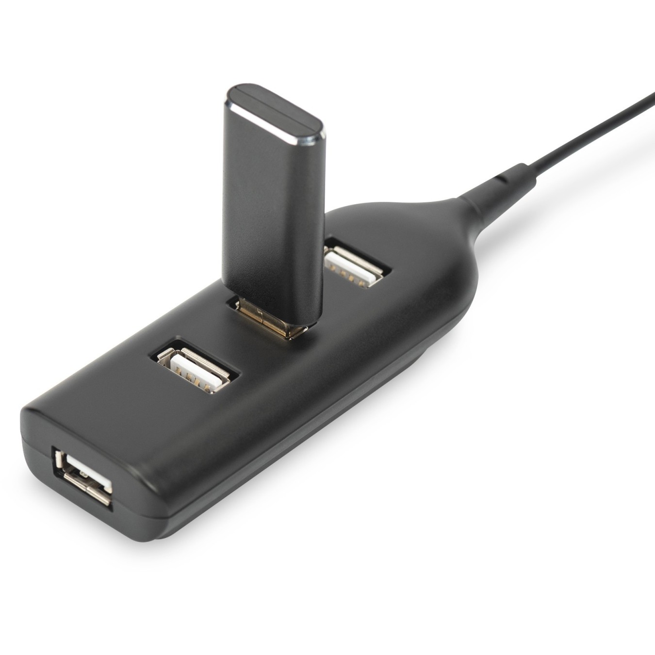 DIGITUS USB-Hub 4-Port USB 2.0 - USB-A Hub - Black, 0.3 m — Buy in Cyprus with Fast Delivery
