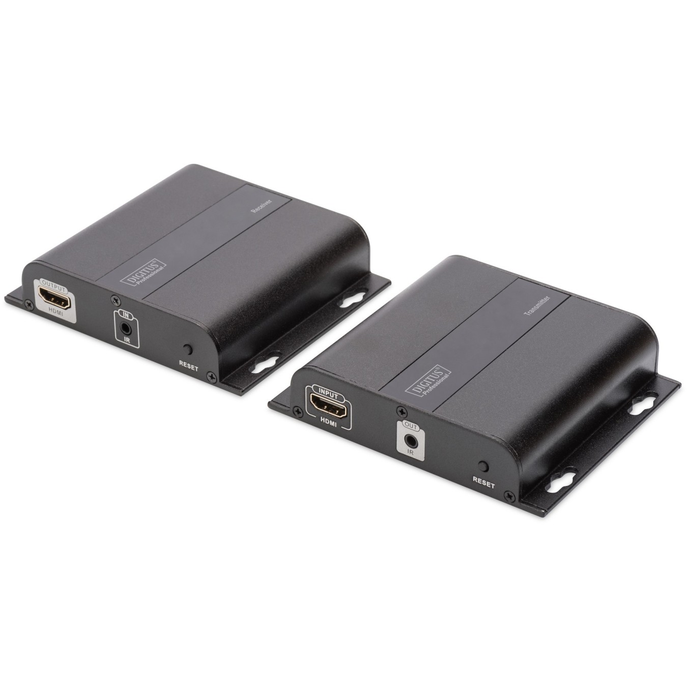 DIGITUS Extender Set HDMI IP Cat5 5e 6 7 - Black - 4K — Buy in Cyprus with Fast Delivery