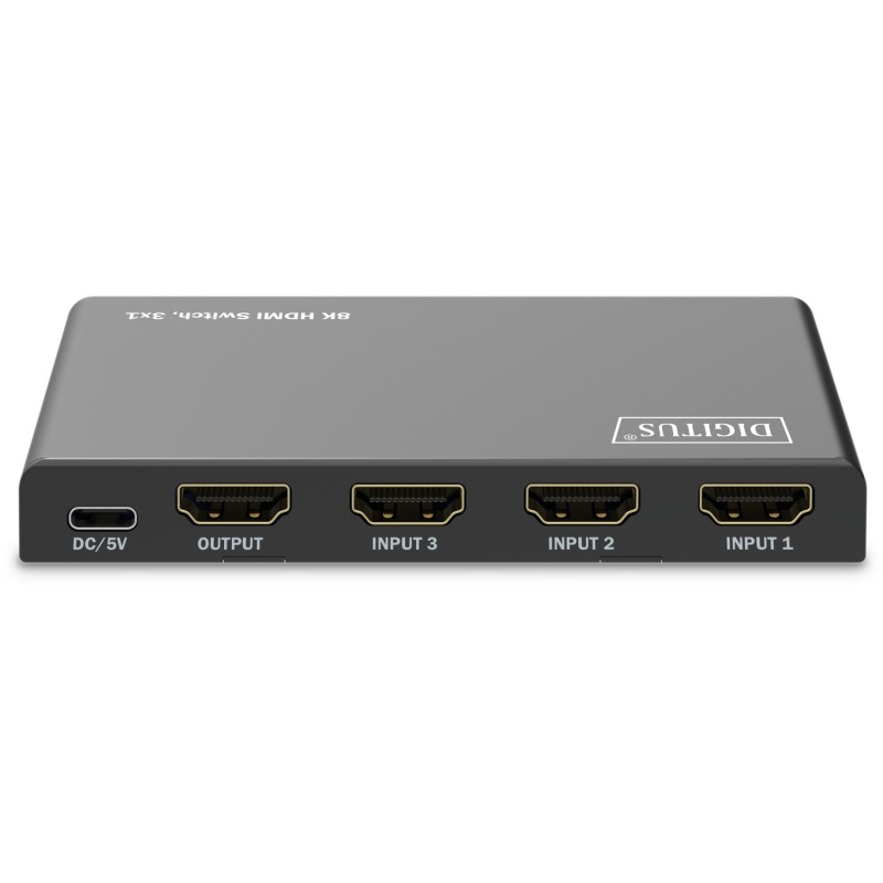 Buy DIGITUS HDMI Switch - 3x1 8K60 HDR, HDCP 2.3 - Black in Cyprus, Nicosia, Limassol, Larnaka, Pafos