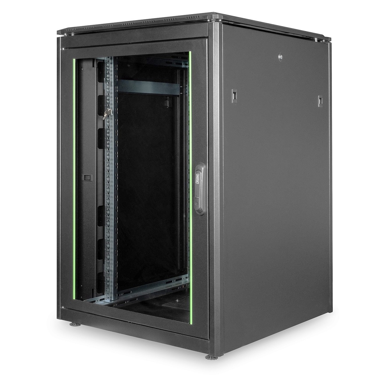 DIGITUS Netzwerkschrank Unique 22U 1164x800x800mm Black - Freestanding Network Cabinet — Buy in Cyprus with Fast Delivery