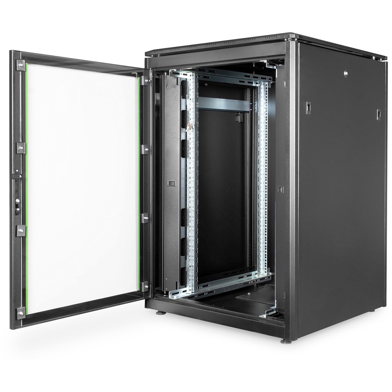 DIGITUS Netzwerkschrank Unique 22U 1164x800x800mm Black - Freestanding Network Cabinet — Buy in Cyprus with Fast Delivery
