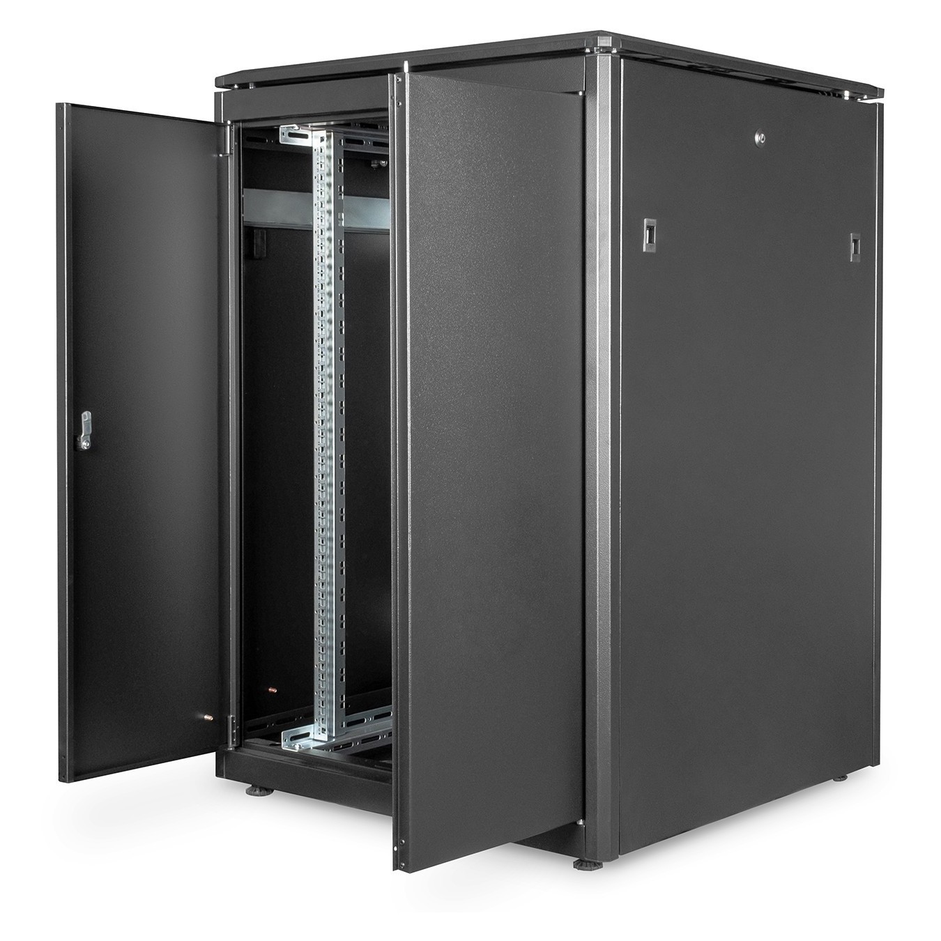DIGITUS Netzwerkschrank Unique 22U 1164x800x800mm Black - Freestanding Network Cabinet — Buy in Cyprus with Fast Delivery
