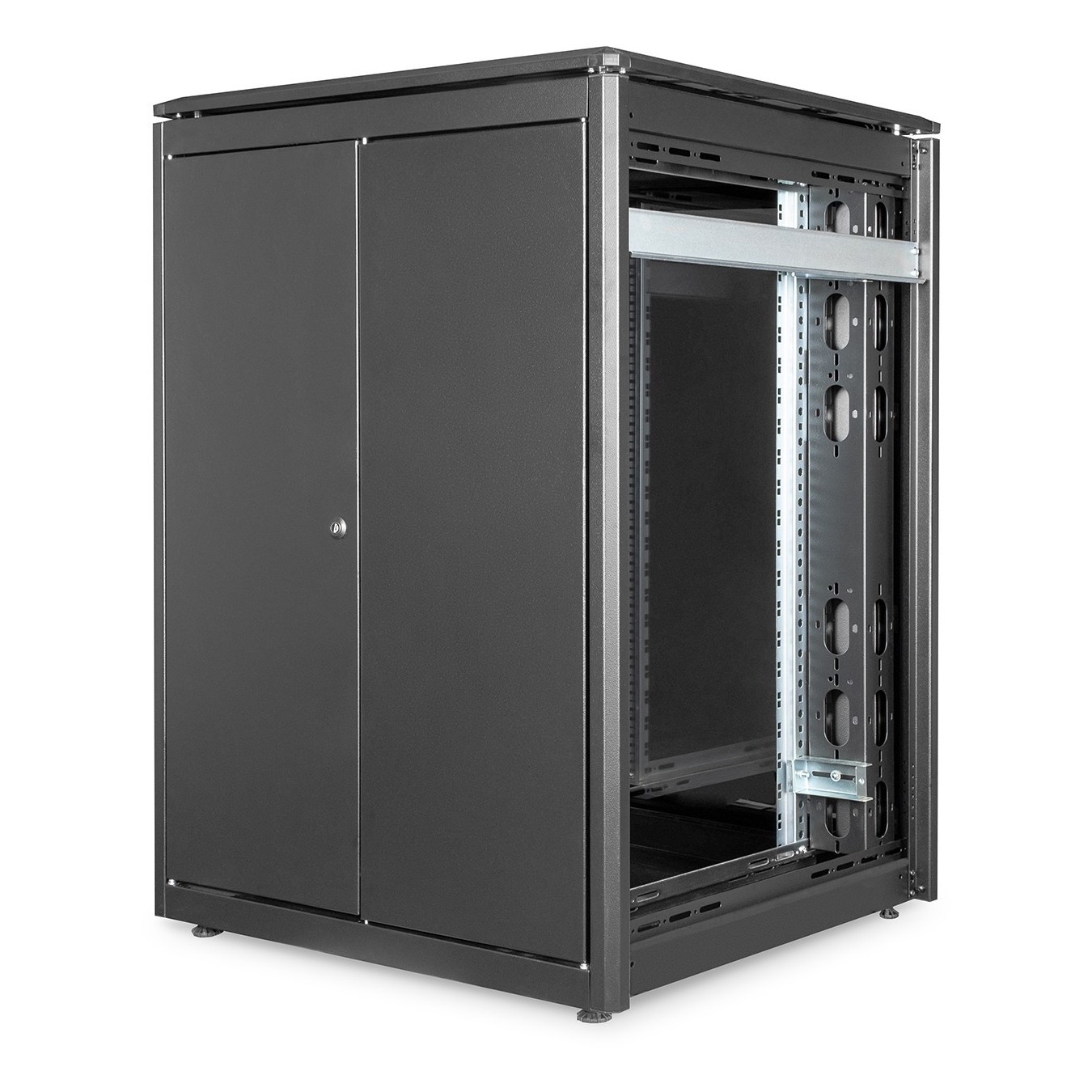 DIGITUS Netzwerkschrank Unique 22U 1164x800x800mm Black - Freestanding Network Cabinet — Buy in Cyprus with Fast Delivery