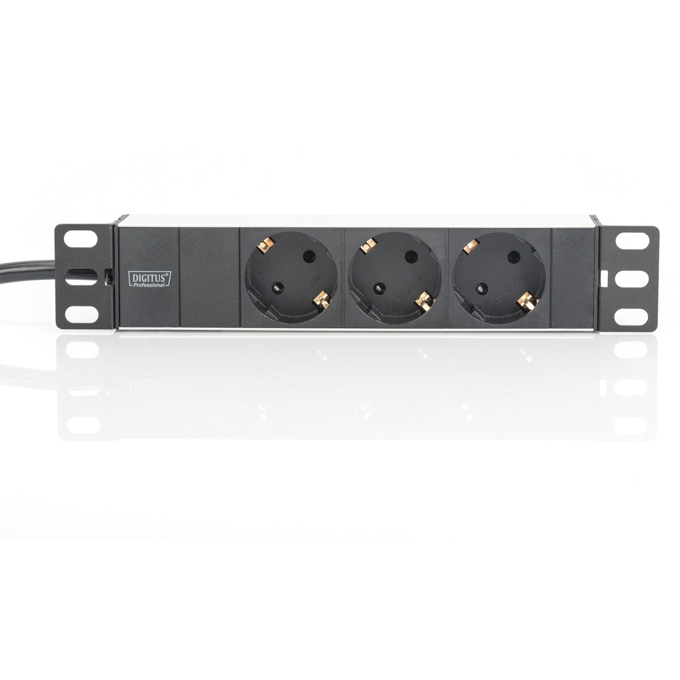 DIGITUS Power Strip 1U 3-Gang Aluminum 2m Lead — Buy in Cyprus with Fast Delivery