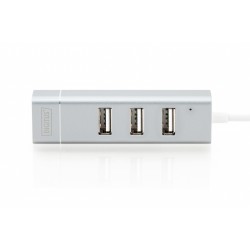 Buy DIGITUS USB-C Hub with 1GbE Ethernet + 3-Port USB-A Hub - White in Cyprus, Nicosia, Limassol, Larnaka, Pafos