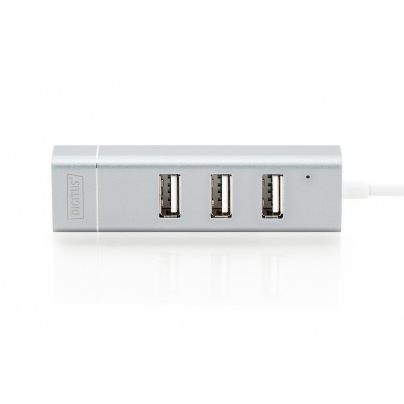 Buy DIGITUS USB-C Hub with 1GbE Ethernet + 3-Port USB-A Hub - White in Cyprus, Nicosia, Limassol, Larnaka, Pafos
