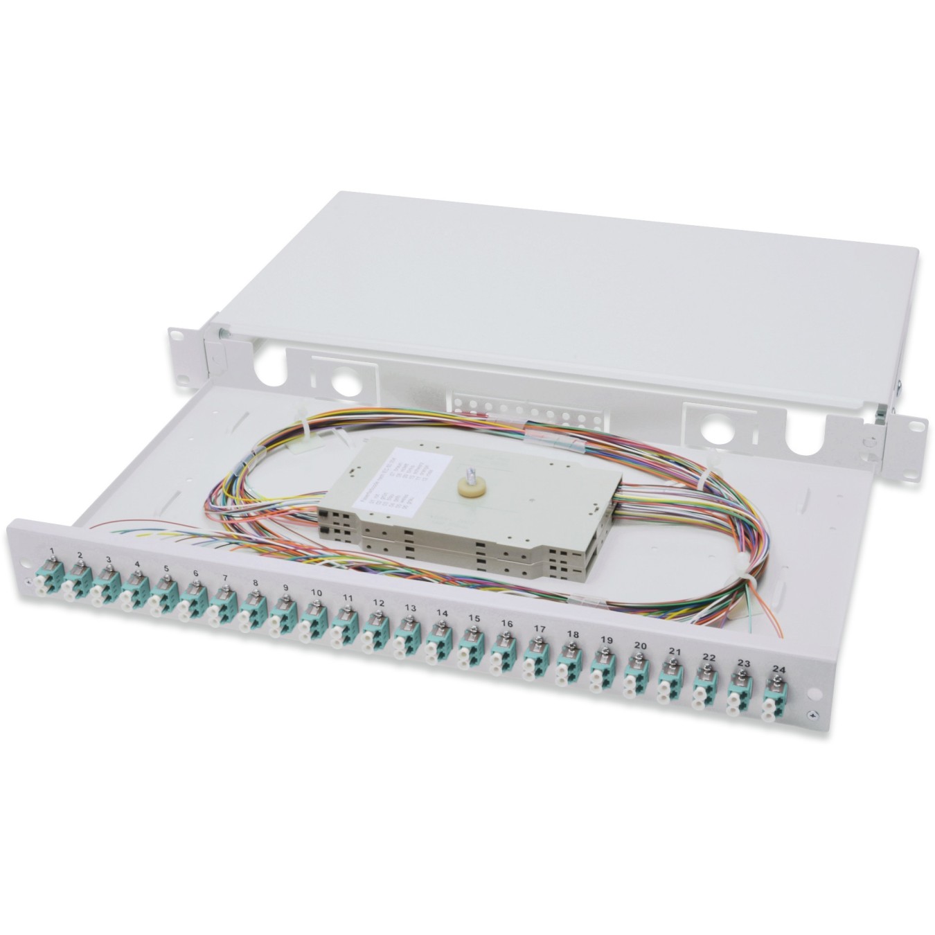 DIGITUS LWL Splice Box 1U - 24x LC OM3 Grey Box — Buy in Cyprus with Fast Delivery