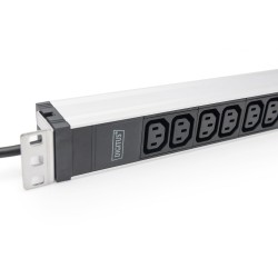 Buy Aluminium 1U PDU with 12x C13 outlets, 16A, 230V, 50/60Hz - DIGITUS in Cyprus, Nicosia, Limassol, Larnaka, Pafos