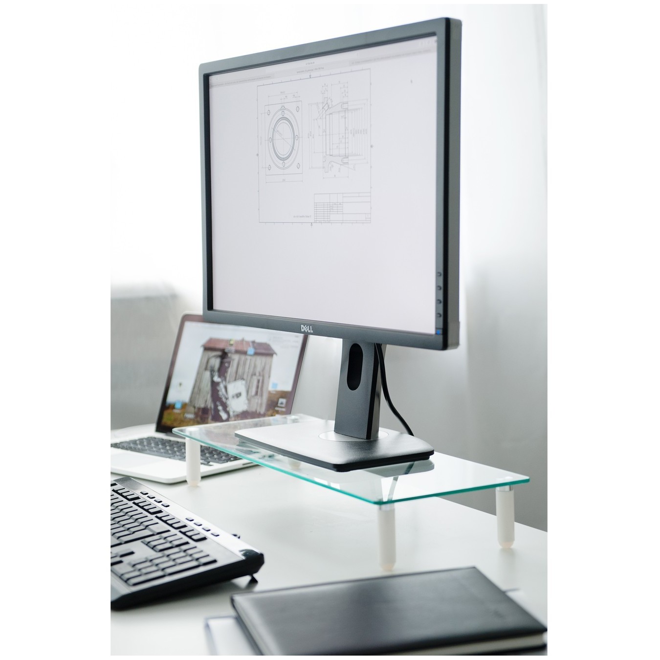 Monitor Extension with Glass, up to 20 kg - DA-90358 — Buy in Cyprus with Fast Delivery