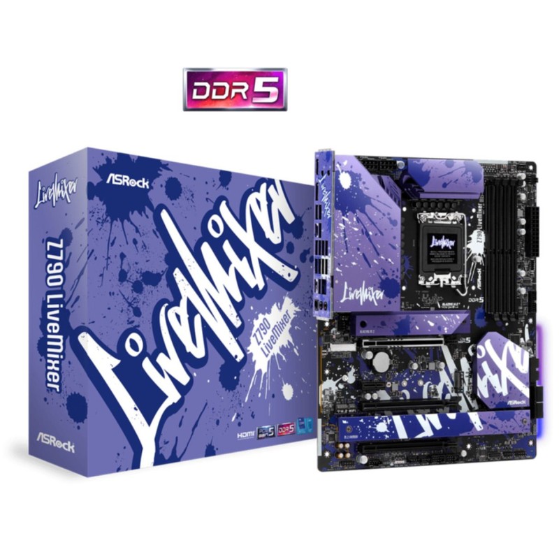 Buy ASRock Z790 Live Mixer - LGA1700 ATX Motherboard (Intel Z790, DDR5, 4x DIMM,... in Cyprus, Nicosia, Limassol, Larnaka, Pafos