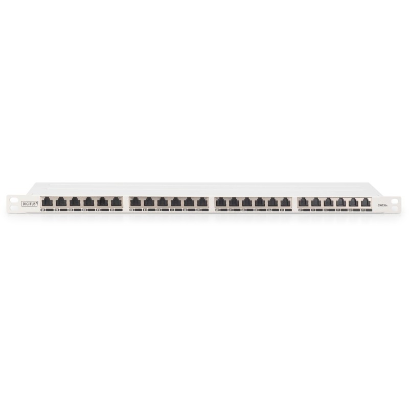 Buy DIGITUS CAT 6A High-Density Shielded Patch Panel - Class EA - 19-Inch Rack in Cyprus, Nicosia, Limassol, Larnaka, Pafos