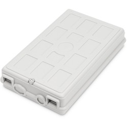 Buy DIGITUS Fiber Optic Outdoor Box - Grey, 8x SC SX, 160x300x43 mm in Cyprus, Nicosia, Limassol, Larnaka, Pafos