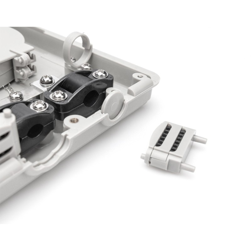 Buy DIGITUS Fiber Optic Outdoor Box - Grey, 8x SC SX, 160x300x43 mm in Cyprus, Nicosia, Limassol, Larnaka, Pafos