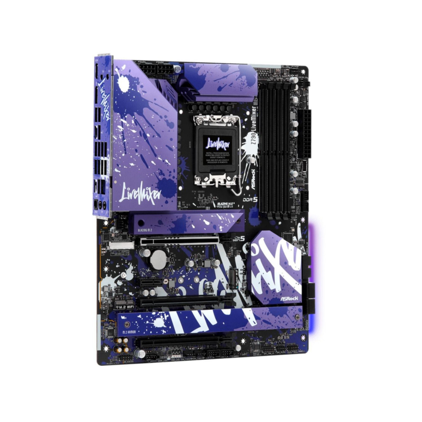 ASRock Z790 Live Mixer - LGA1700 ATX Motherboard (Intel Z790, DDR5, 4x DIMM, 128GB, PCIe 5.0, 2.5Gb LAN)