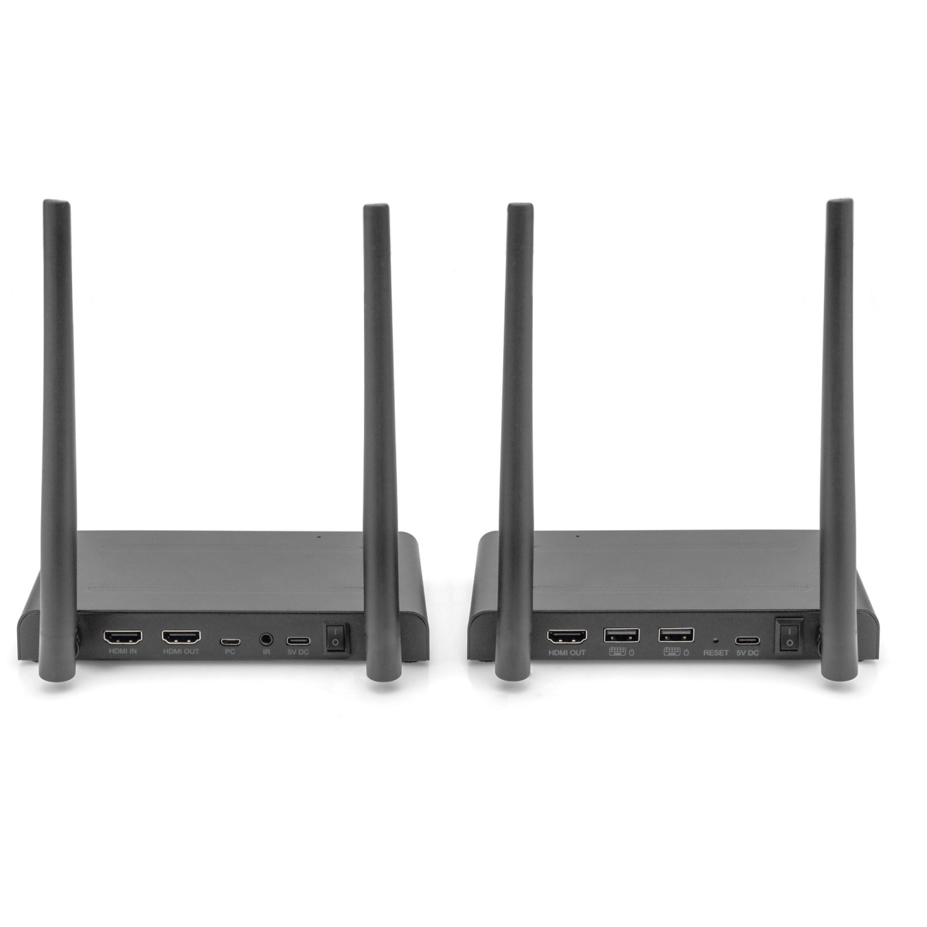 DIGITUS Wireless HDMI Extender Set - Up to 150 m, 4K 30Hz - Black — Buy in Cyprus with Fast Delivery