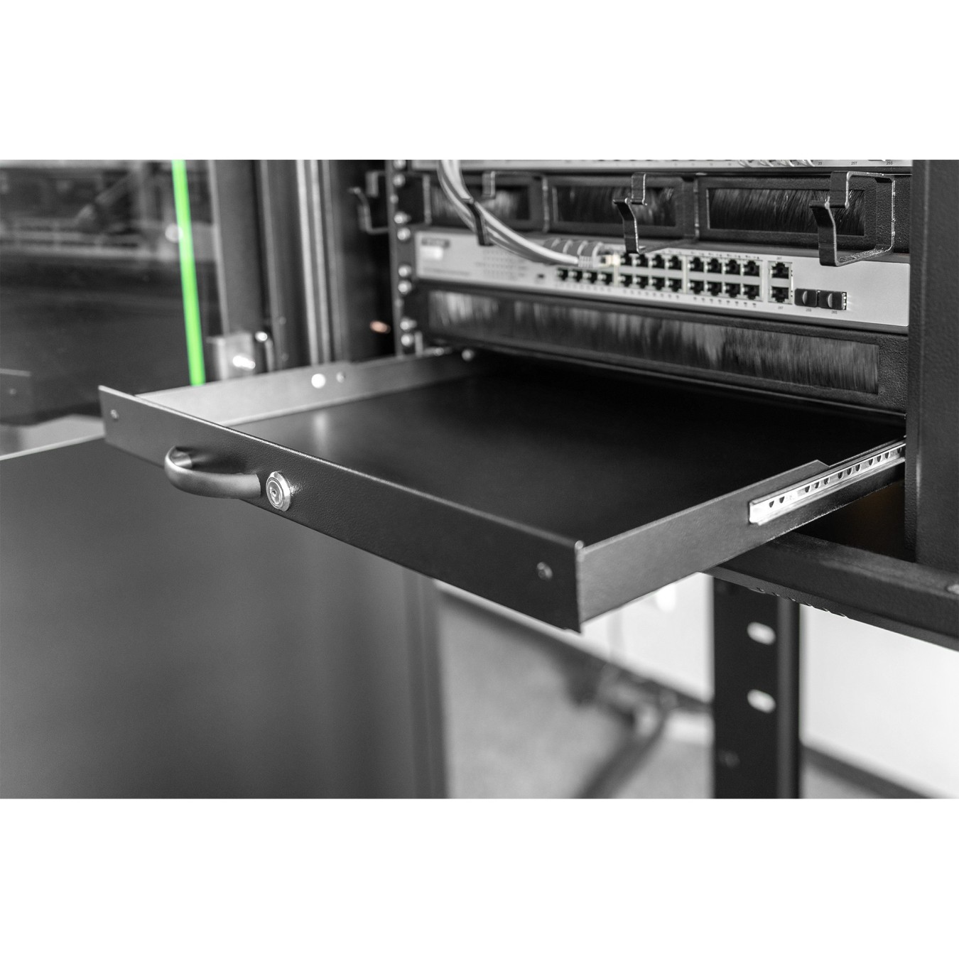 Digitus 1U Keyboard Drawer for 19-inch Cabinets (Black, Lockable) — Buy in Cyprus with Fast Delivery