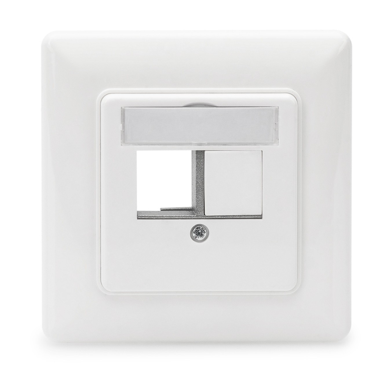 DIGITUS Empty Junction Box with Central Plate and Frame - 2 Keystone - Box — Buy in Cyprus with Fast Delivery