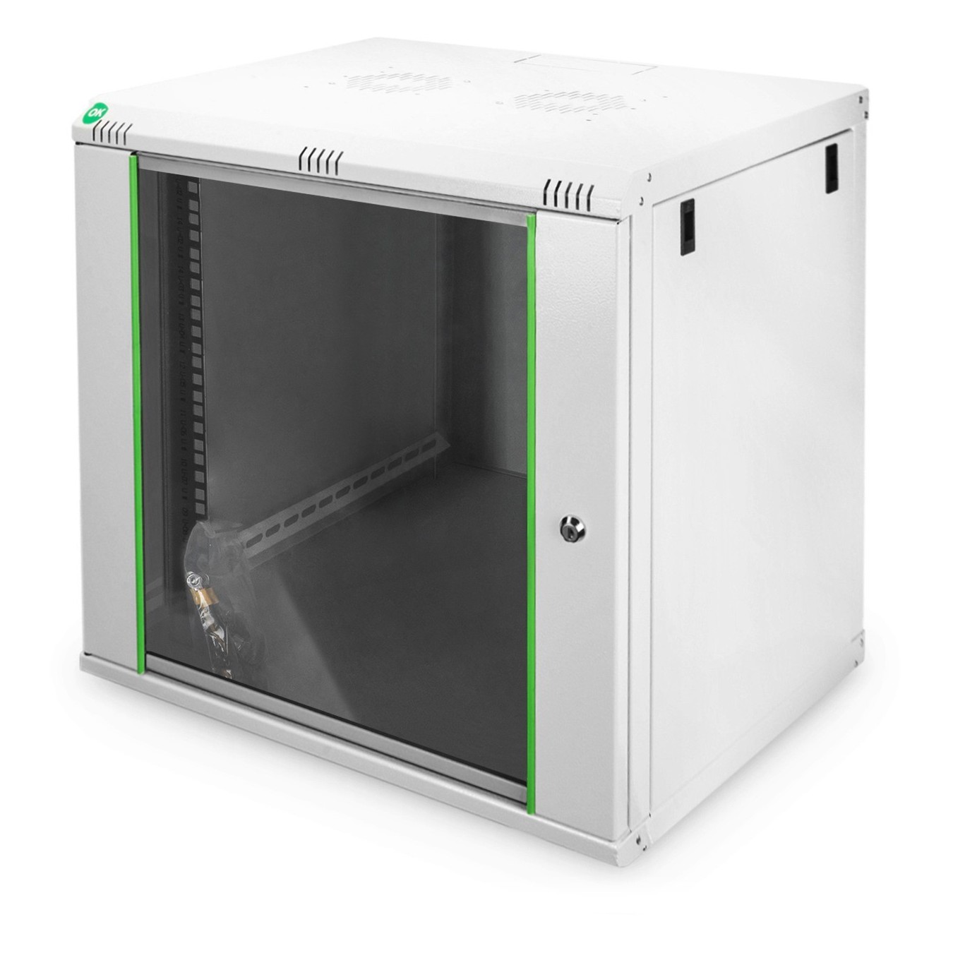 Digitus 19'' 12U Wall-mount Rack Enclosure - 638.40x600x450mm - Grey (RAL 7035) — Buy in Cyprus with Fast Delivery