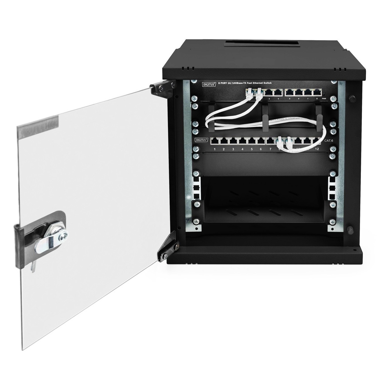 Digitus SOHO PRO Wall Mount Rack Enclosure - SOHO PRO - 6U, 325x315x300 mm, Black — Buy in Cyprus with Fast Delivery