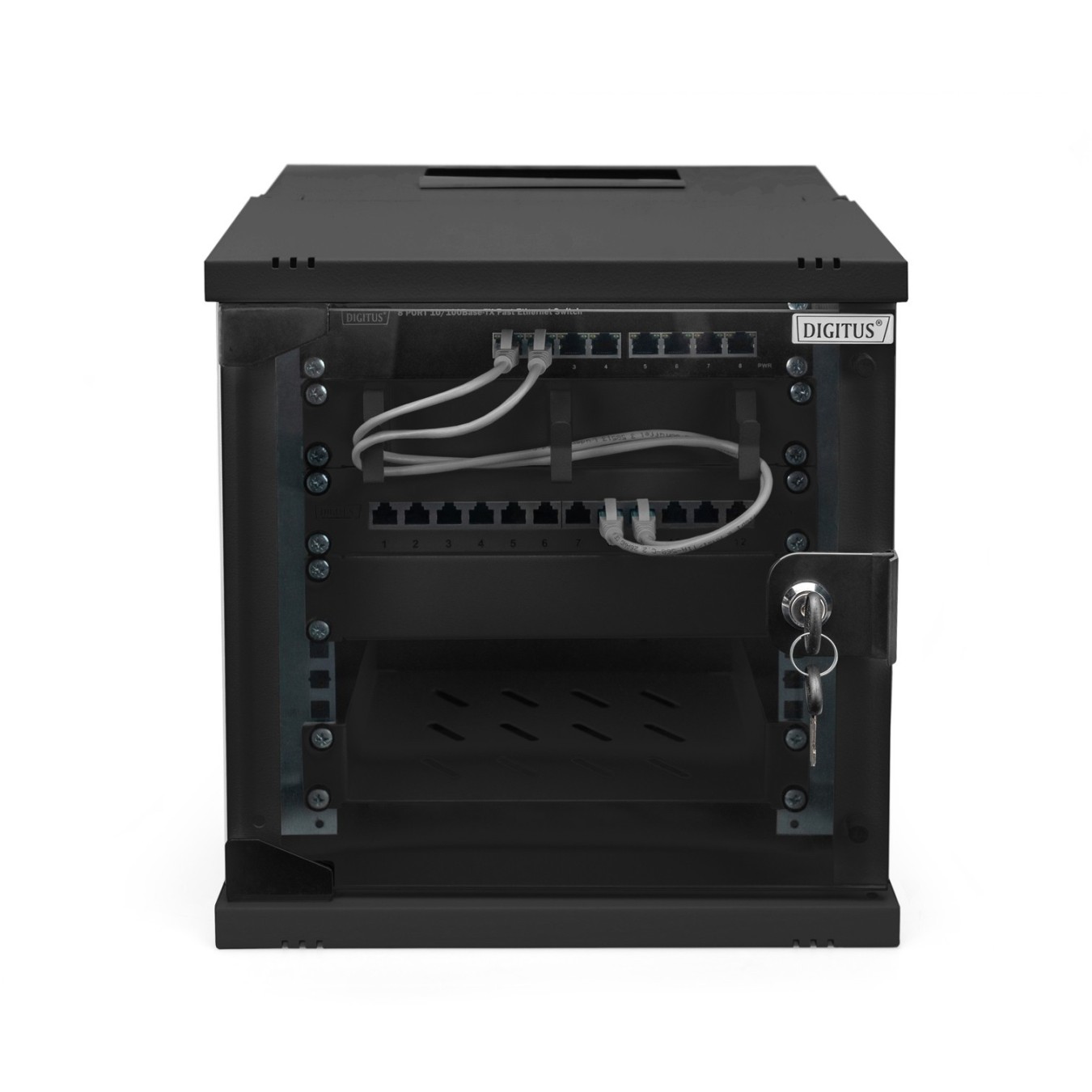 Digitus SOHO PRO Wall Mount Rack Enclosure - SOHO PRO - 6U, 325x315x300 mm, Black — Buy in Cyprus with Fast Delivery
