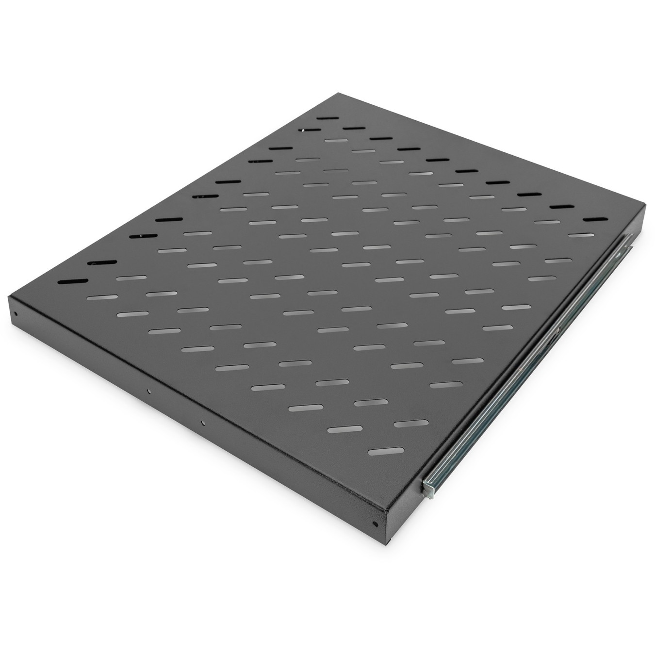 DIGITUS Extendible Shelf - Black - 1U, 483mm W x 570mm D — Buy in Cyprus with Fast Delivery