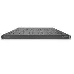 Buy DIGITUS Rack Shelf - 1U - Black (44x482x700-1180 mm) in Cyprus, Nicosia, Limassol, Larnaka, Pafos
