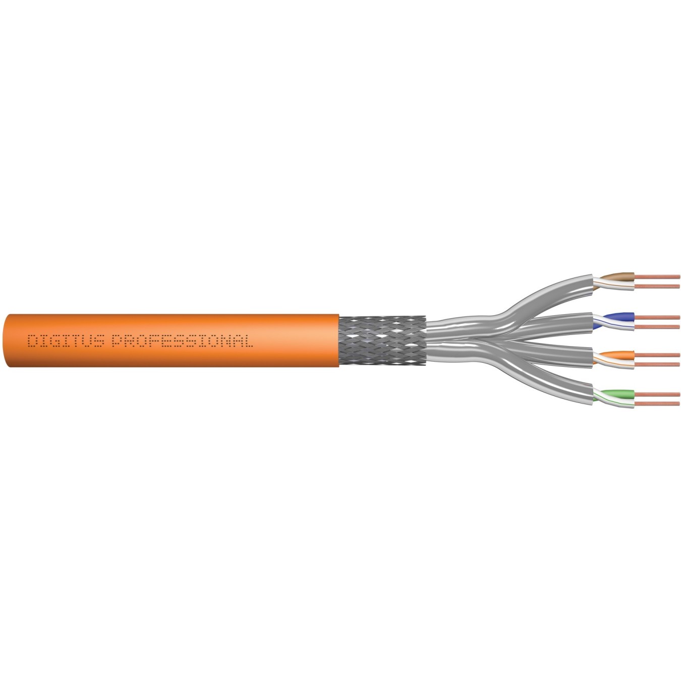 DIGITUS CAT.7 S-FTP Installation Cable - 250 m - 1200 MHz, Shielded, Solid Copper — Buy in Cyprus with Fast Delivery