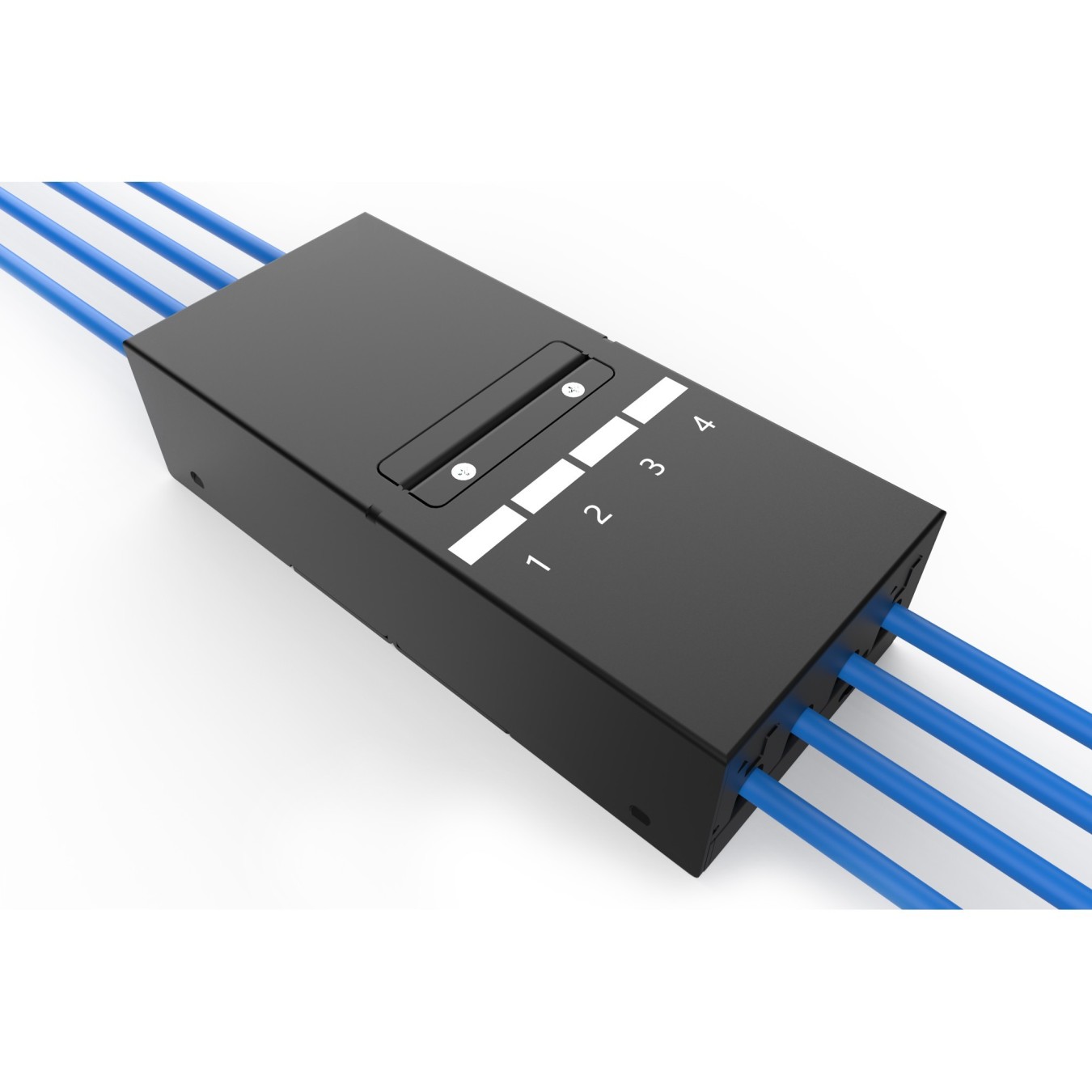 DIGITUS Konsolidierungspunkt-Box 4Ports Keystone Module - DIN Rail/Panel Enclosure — Buy in Cyprus with Fast Delivery