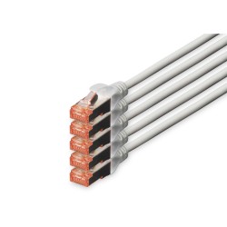 Buy Digitus CAT6 S/FTP Patch Cable - Grey, 7 m, 5 pcs in Cyprus, Nicosia, Limassol, Larnaka, Pafos