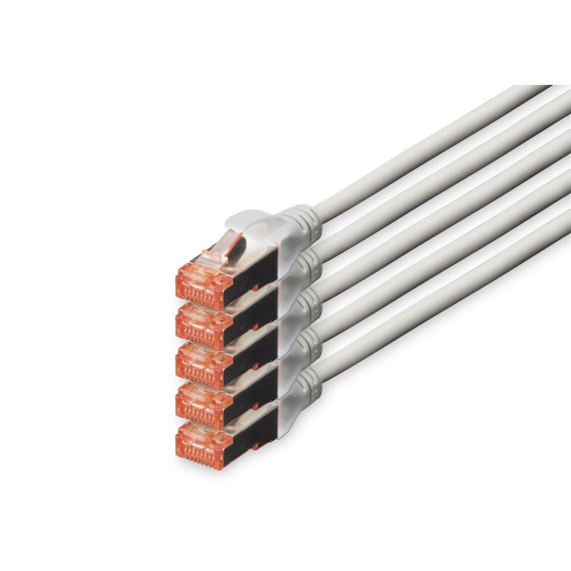 Buy Digitus CAT6 S/FTP Patch Cable - Grey, 7 m, 5 pcs in Cyprus, Nicosia, Limassol, Larnaka, Pafos