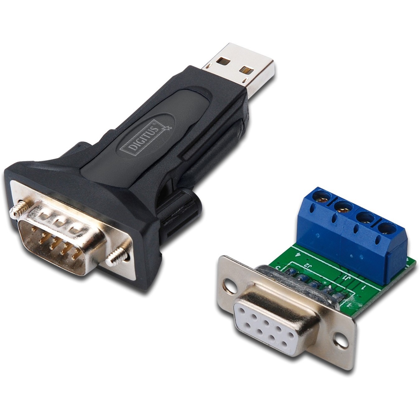 DIGITUS USB2.0 to RS485 Serial Adapter - (Black, 0.8 m cable) — Buy in Cyprus with Fast Delivery