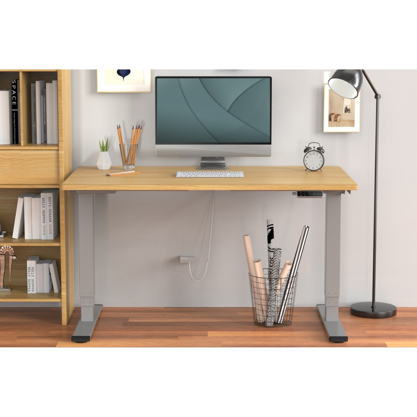 Digitus Electric Height-Adjustable Desk Frame - Grey - Dual-Motor, 3-Stage — Buy in Cyprus with Fast Delivery