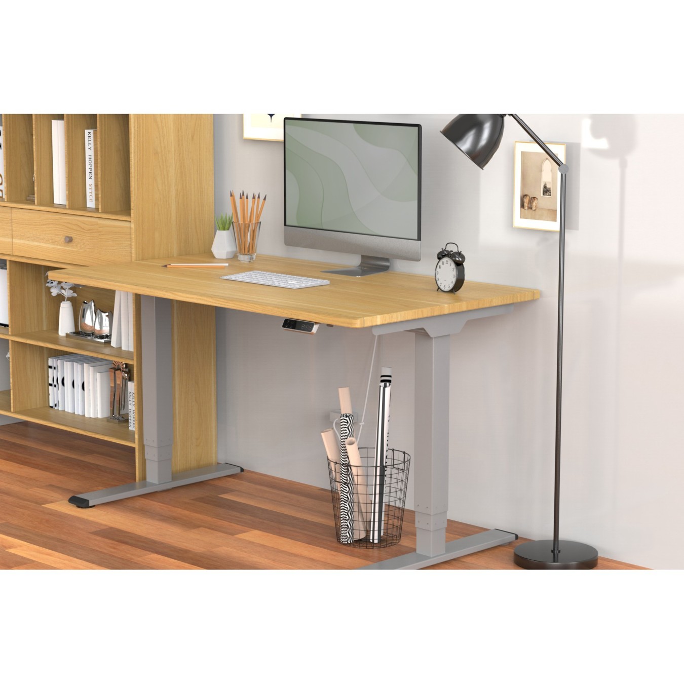 Digitus Electric Height-Adjustable Desk Frame - Grey - Dual-Motor, 3-Stage — Buy in Cyprus with Fast Delivery