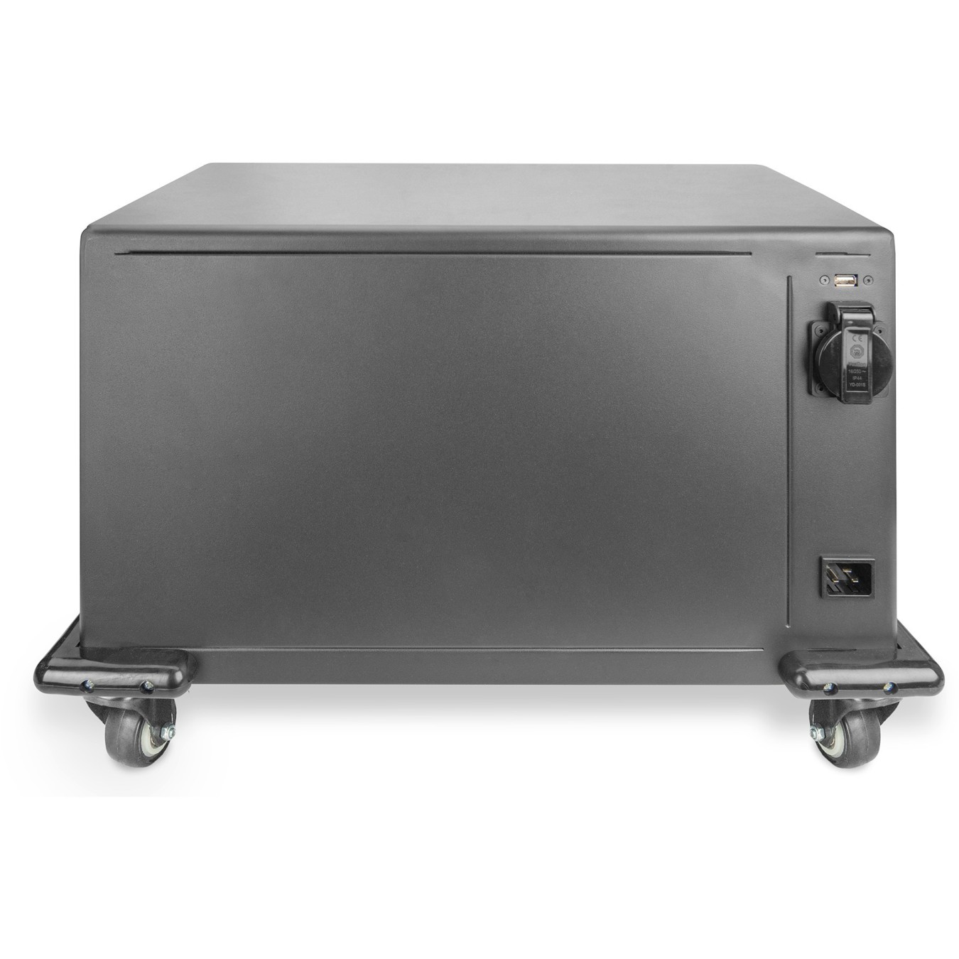 Digitus 16-Device Tablet Charging Cabinet - Freestanding - USB-A Fan - Black - for tablets up to 14\"