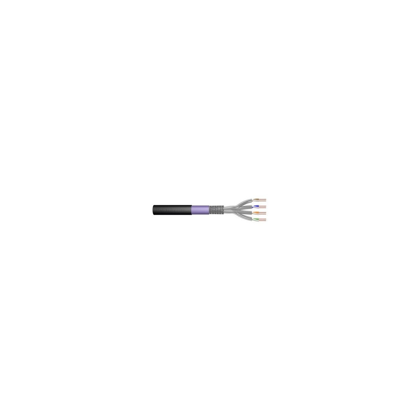 Digitus CAT.7 S FTP In-Wall Cable - DK-1741-VH-5-OD - Black, 500 m, Cat7, S/FTP, Solid Copper