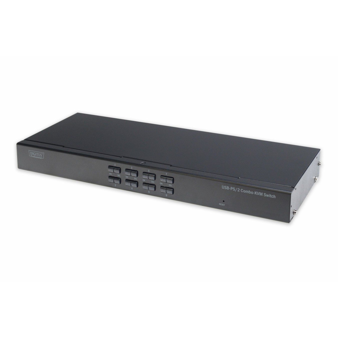 Digitus 8-Port Combo KVM Switch - Rack-mount, Black, USB/PS2, VGA SXGA — Buy in Cyprus with Fast Delivery