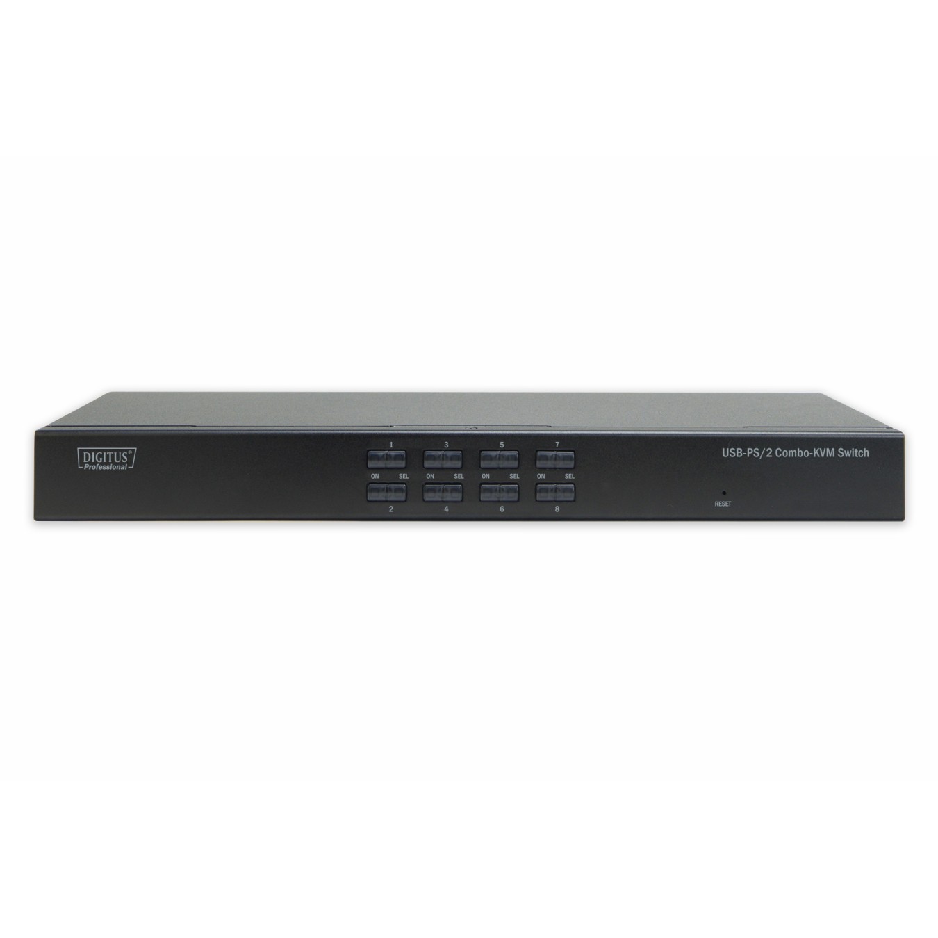Digitus 8-Port Combo KVM Switch - Rack-mount, Black, USB/PS2, VGA SXGA — Buy in Cyprus with Fast Delivery