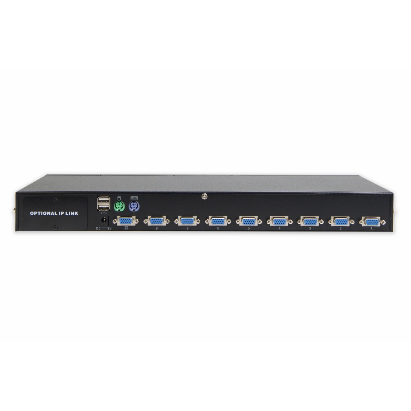 Digitus 8-Port Combo KVM Switch - Rack-mount, Black, USB/PS2, VGA SXGA — Buy in Cyprus with Fast Delivery