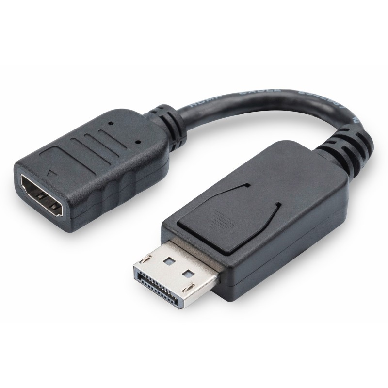 Buy Digitus DisplayPort to HDMI Adapter - ST-BU - 0.15m, FHD 60Hz, Black in Cyprus, Nicosia, Limassol, Larnaka, Pafos