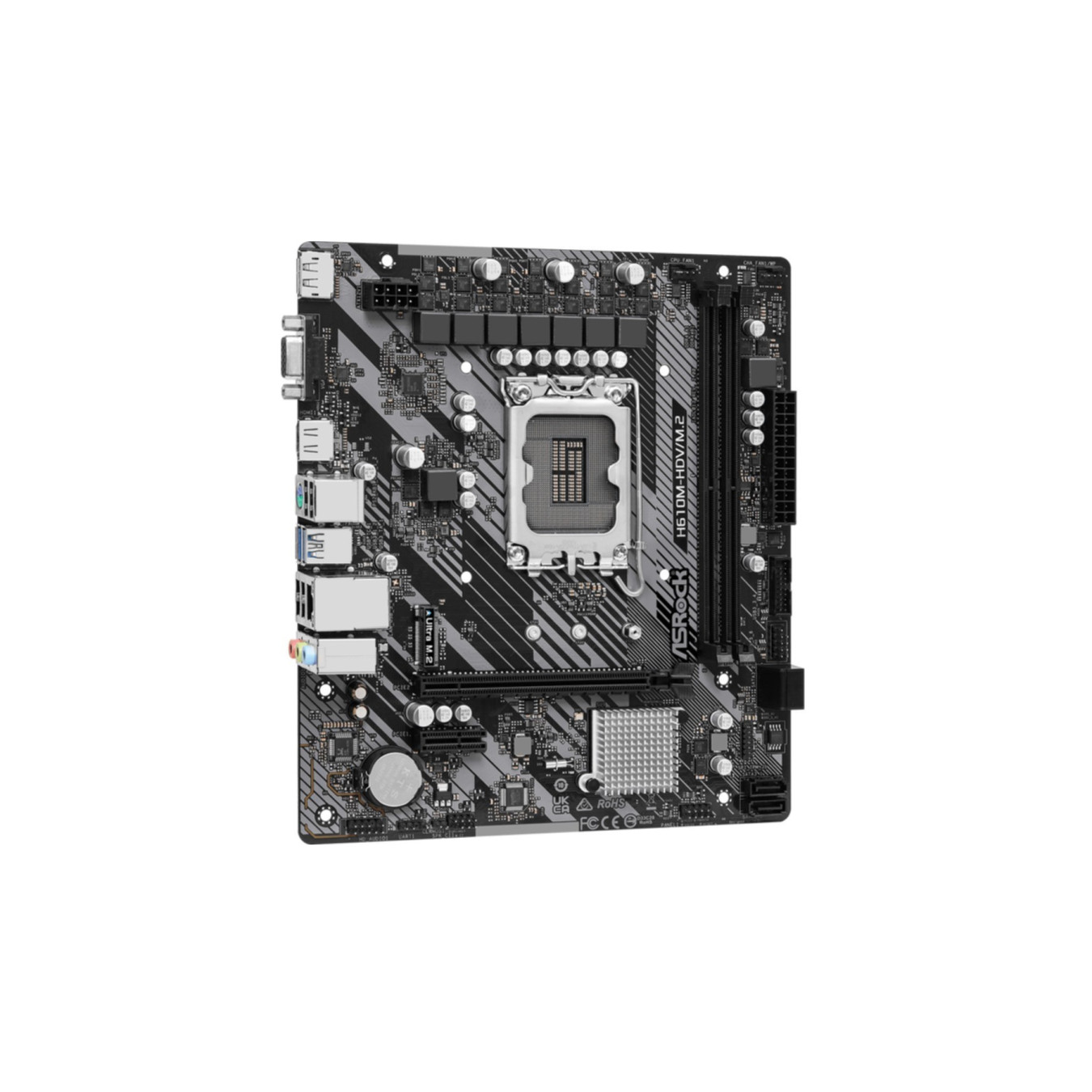 ASRock H610M-HDV/M.2 R2.0 LGA1700 Micro-ATX Motherboard – Intel H610 DDR4 64GB | Armenius Store