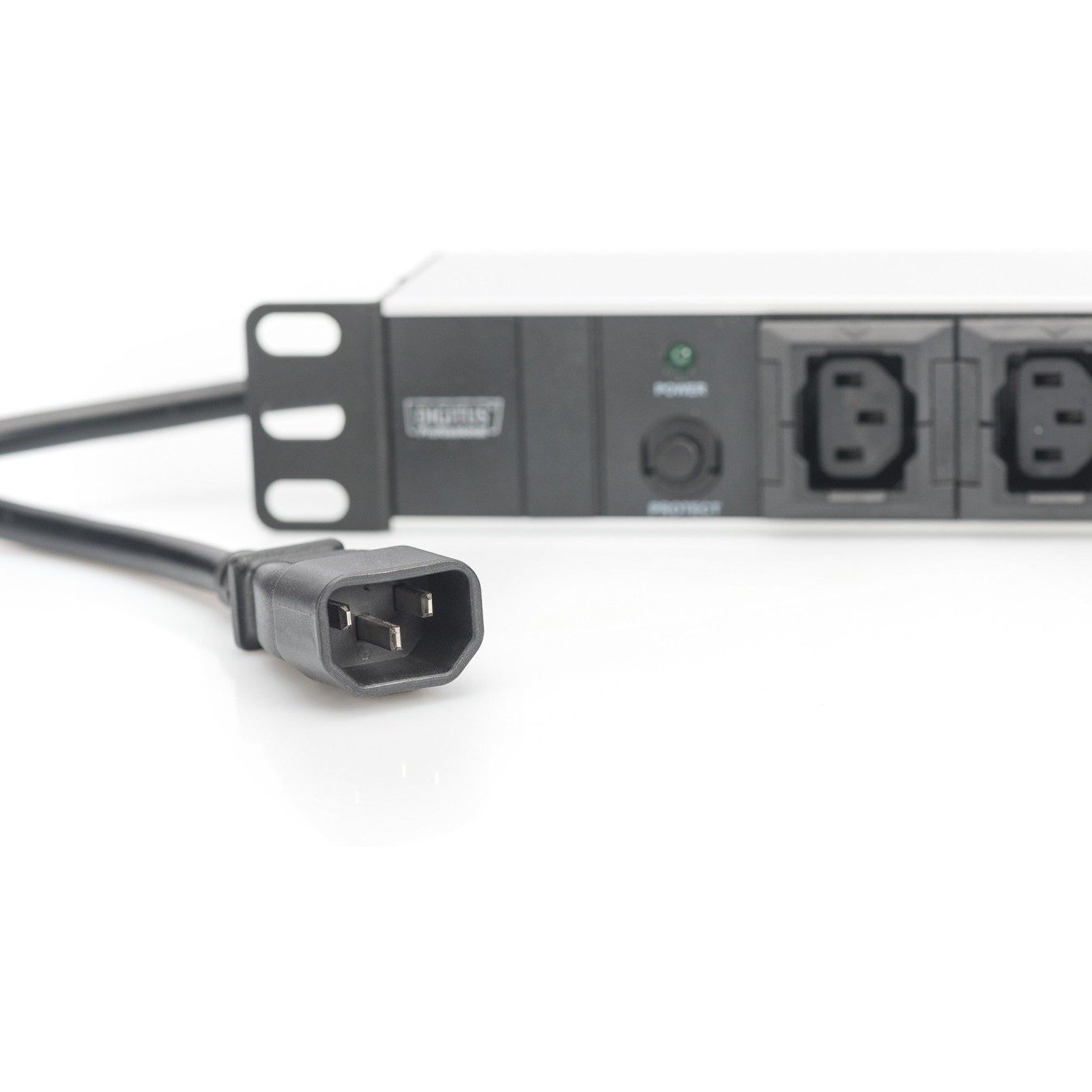 Digitus 10-Outlet Aluminum Power Strip with Surge Protection - Black - 2 m IEC Lead — Buy in Cyprus with Fast Delivery
