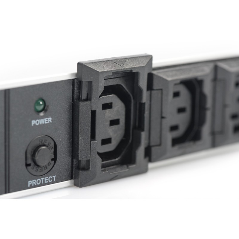 Buy Digitus 10-Outlet Aluminum Power Strip with Surge Protection - Black - 2 m I... in Cyprus, Nicosia, Limassol, Larnaka, Pafos