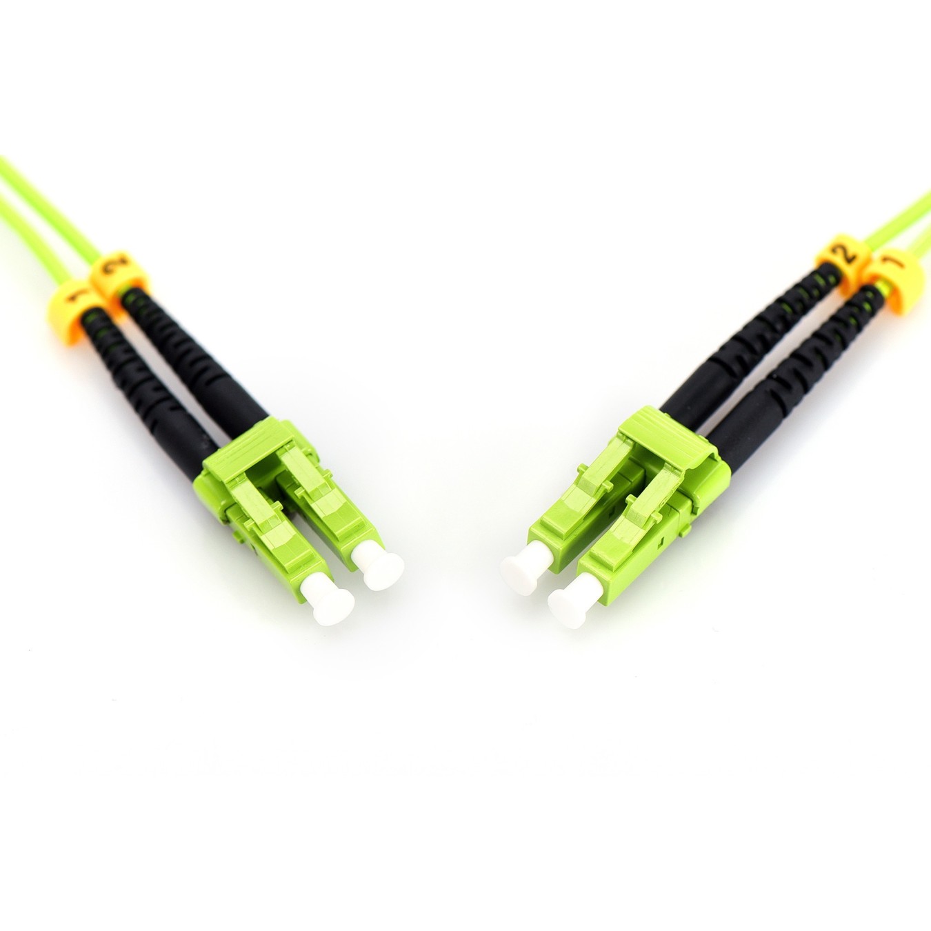 DIGITUS LWL Patchkabel LC-LC - 2.00 m OM5 Multimode Duplex - Green — Buy in Cyprus with Fast Delivery