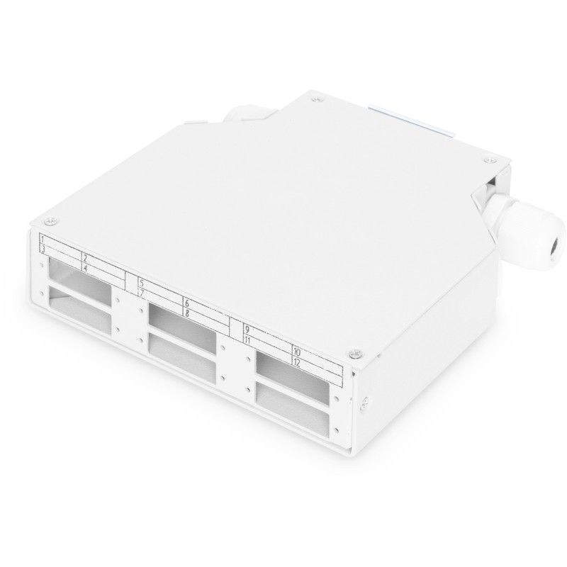 Buy DIGITUS LWL DIN Rail Fiber Distribution Box - Grey - 6 SC connectors, 125 x ... in Cyprus, Nicosia, Limassol, Larnaka, Pafos