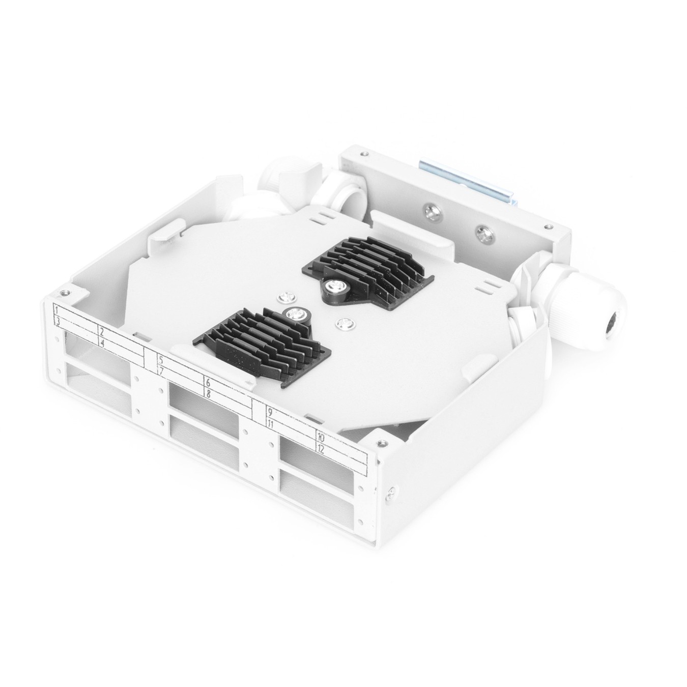 DIGITUS LWL DIN Rail Fiber Distribution Box - Grey - 6 SC connectors, 125 x 130 x 35 mm — Buy in Cyprus with Fast Delivery