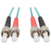 DIGITUS LWL Patchkabel ST to ST OM3 Duplex - 1.00 m - Aqua — Buy in Cyprus with Fast Delivery